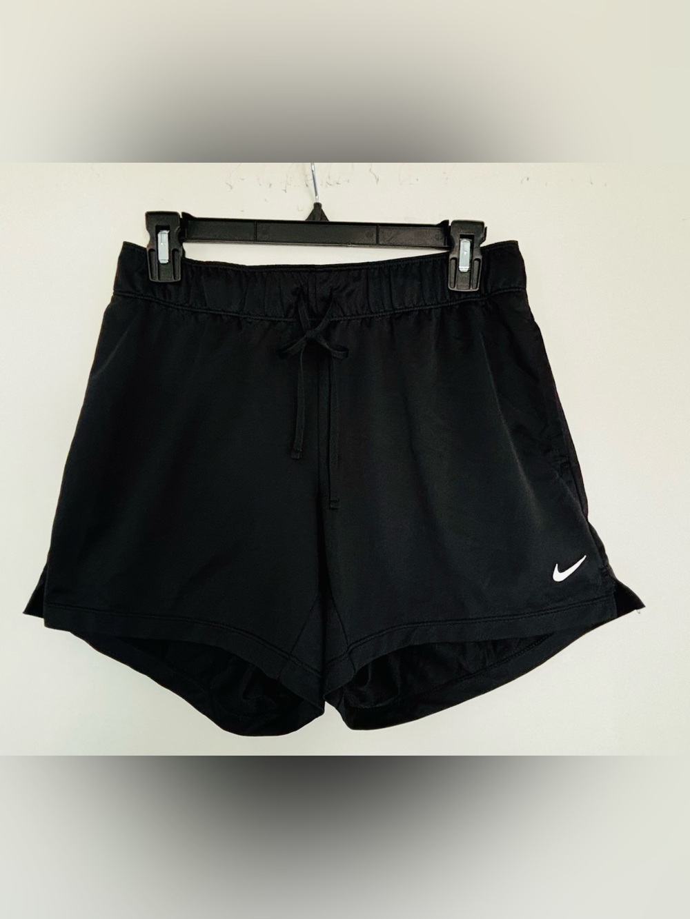 Nike Black Women's Athletic Running Shorts with Swoosh